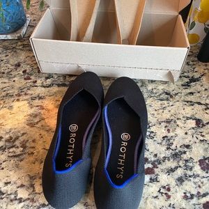 Rothys The Flat Black round toe work/dress shoes